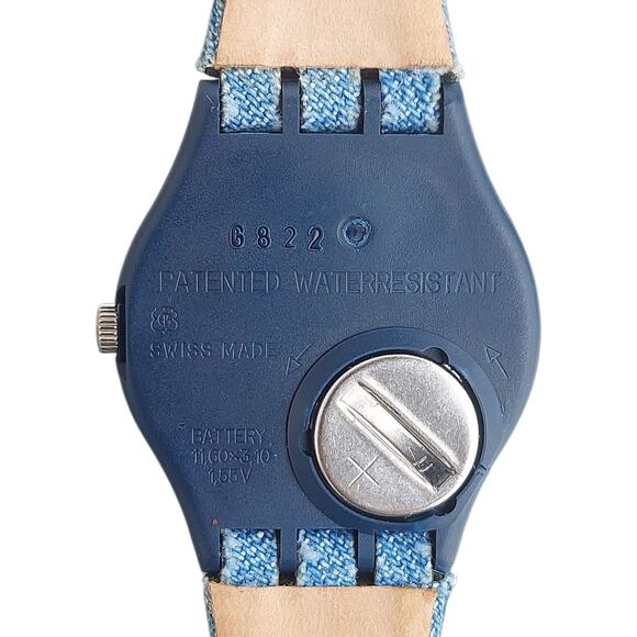 Swatch Watch STARS & PINS GI101 1998 Standard Gents Rare Swiss Made Quartz - Picture 6 of 7